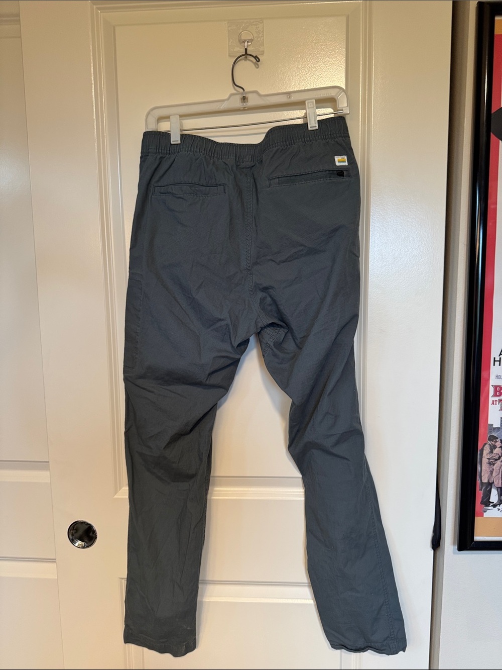 Vuori Ripstop Climber Pants Mens Charcoal Grey Hiking Stretch Cotton - Picture 6 of 9